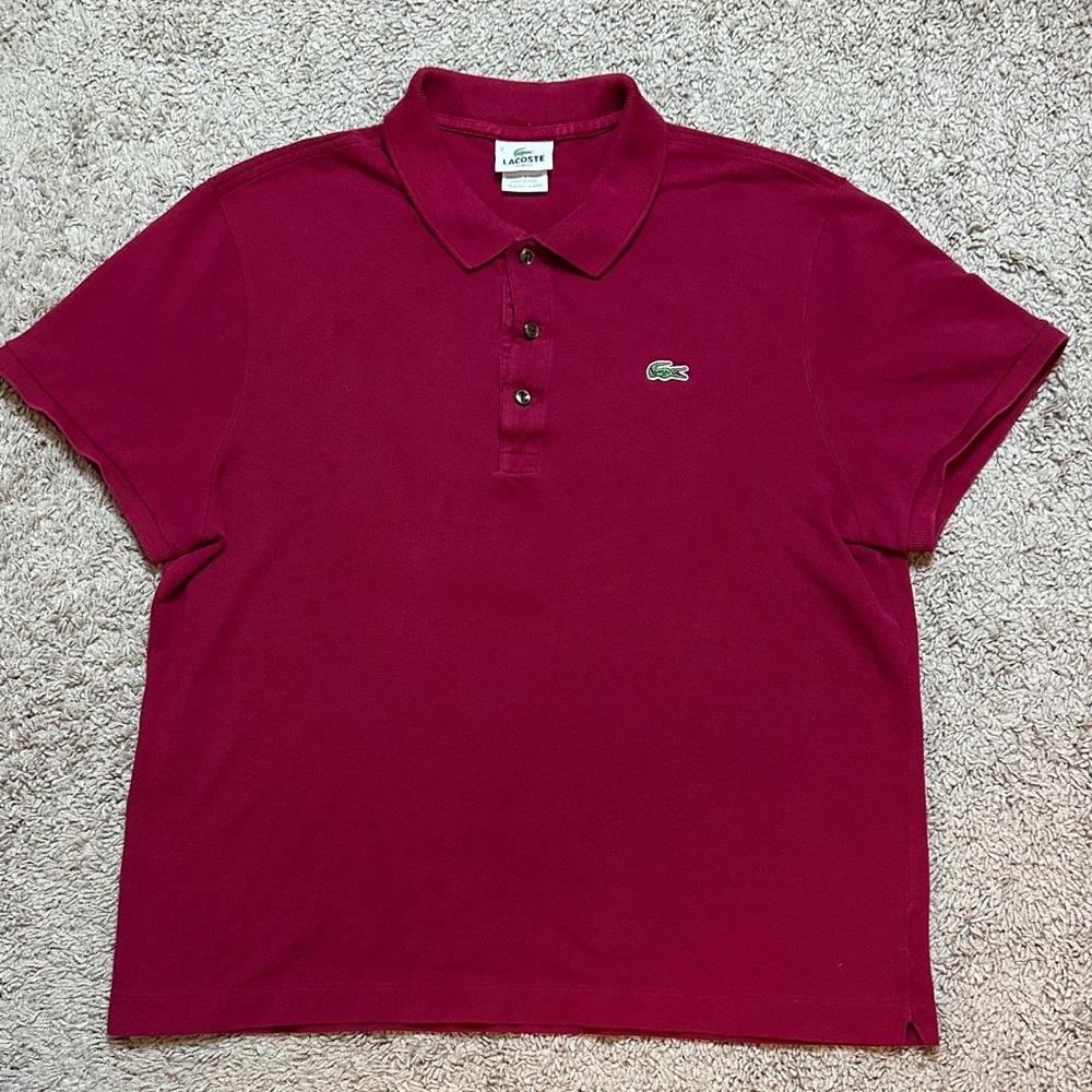 Vintage Lacoste Men's Polo T-Shirt Size 7 (size chart XXL) See Measurements L